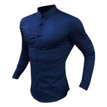 Camisa Social Masculina Slim Fit com Tecido Antivincos – Class